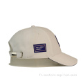 Casquette de baseball en caoutchouc blanc